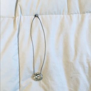 Nest Necklace with 3 Pearls